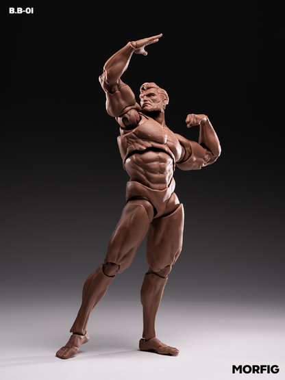 INART Queen Studios 1/12 blank male body black custom action figure