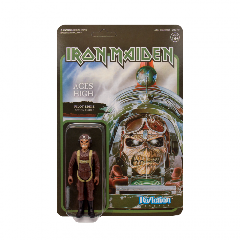 Super7 - Iron Maiden - Eddie Aces High Album - ReAction Figure Retro Action Figure