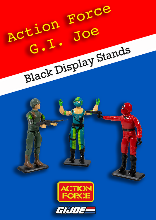 G.I. JOE / Action Force - Display Stands ( Set of 20 Stands) - Black