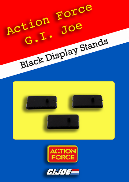 Vintage G.I. Joe & Action Force Display Stands – Frosted Clear or Black