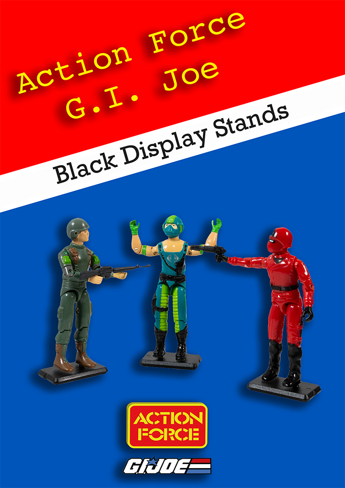 G.I. JOE / Action Force - Display Stands ( Set of 100 Stands) - Black