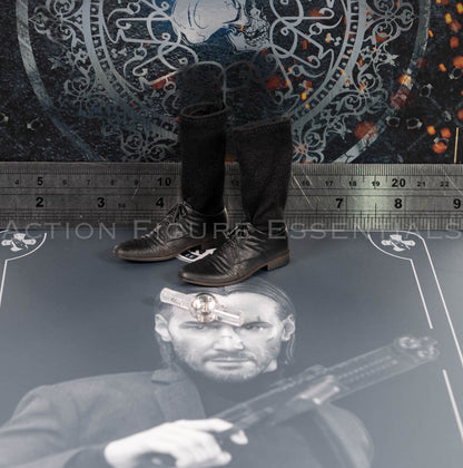Hot Toys John Wick MMS832 Black Dress Shoes with Socks & Foot Pegs – 1/6 Scale – photograph 31