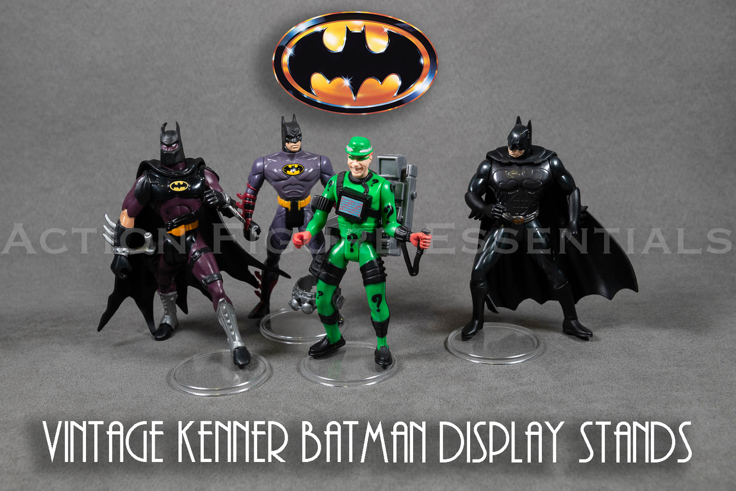 Vintage Kenner Batman - Action Figure Display Stands - Pro Deluxe (DX) - (Set of 10 Stands)