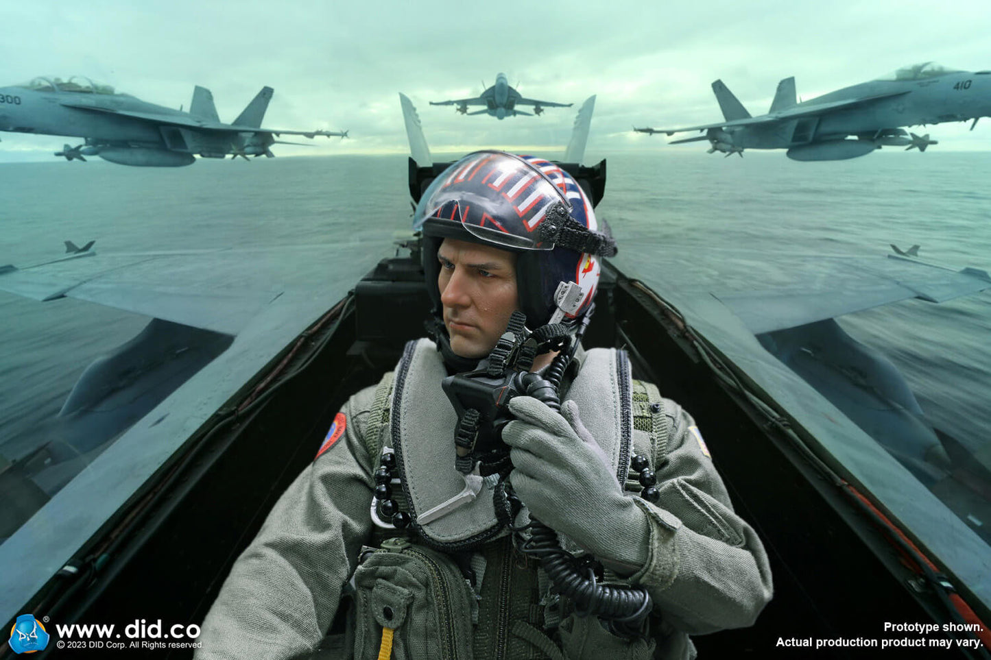 DID - Top Gun - MA80170 US Navy F/A-18E Pilot – Captain Mitchell - 1:6 Scale Action Figure