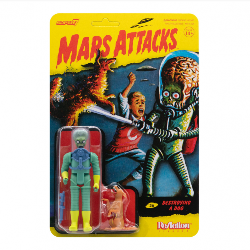 Super7 - Mars Attacks - Destroying a Dog - ReAction Figure Retro Action Figure