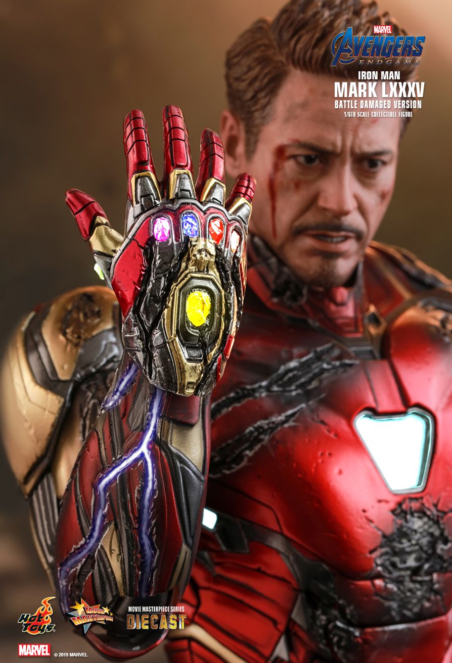 Hot Toys 1:6 - Iron Man - Avengers Endgame - Battle Damaged - MK85 LXXXV - MMS543