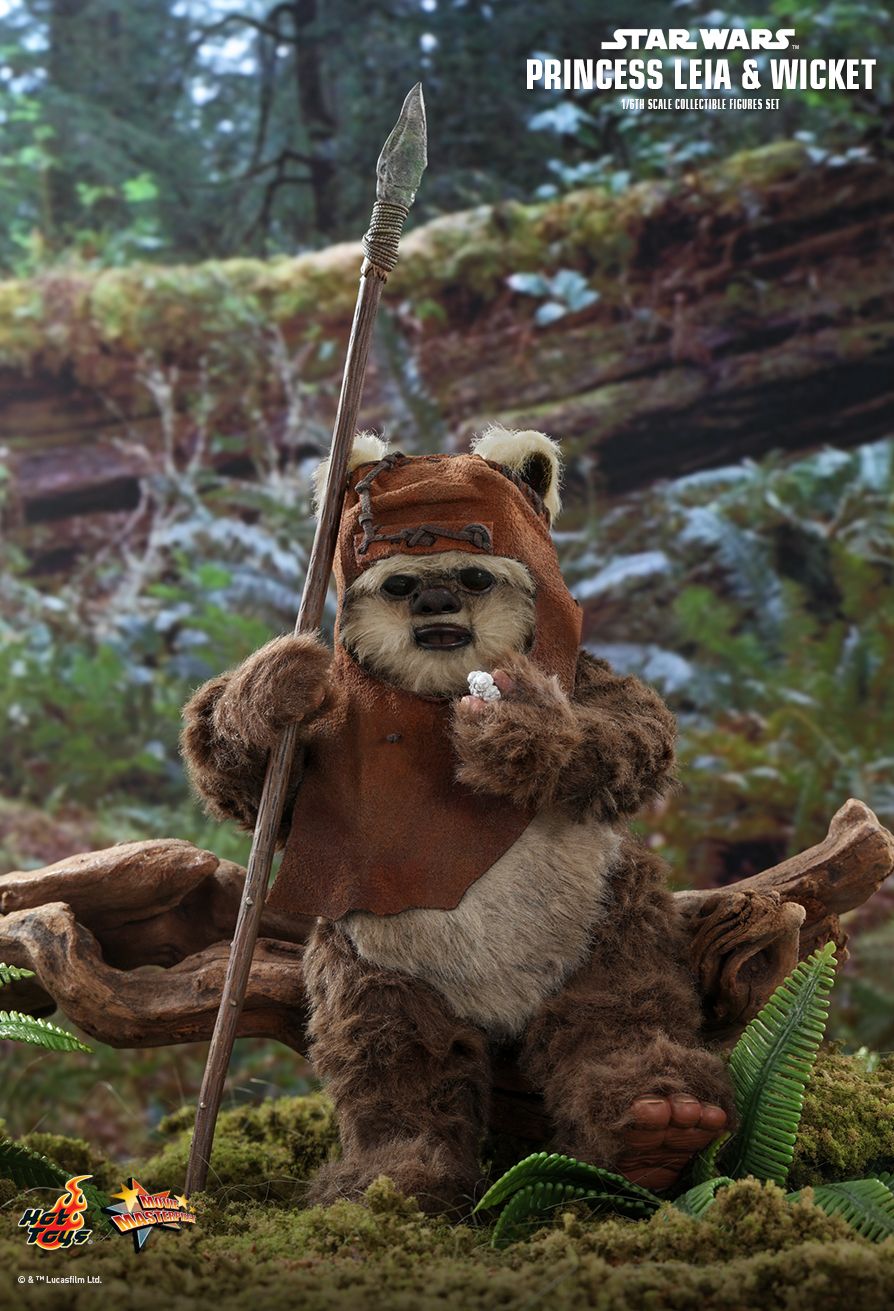 Hot Toys Star Wars - Princess Leia Wicket W.Warwick Exclusive Set - MMS551 - 1:6 Scale - Return of The Jedi