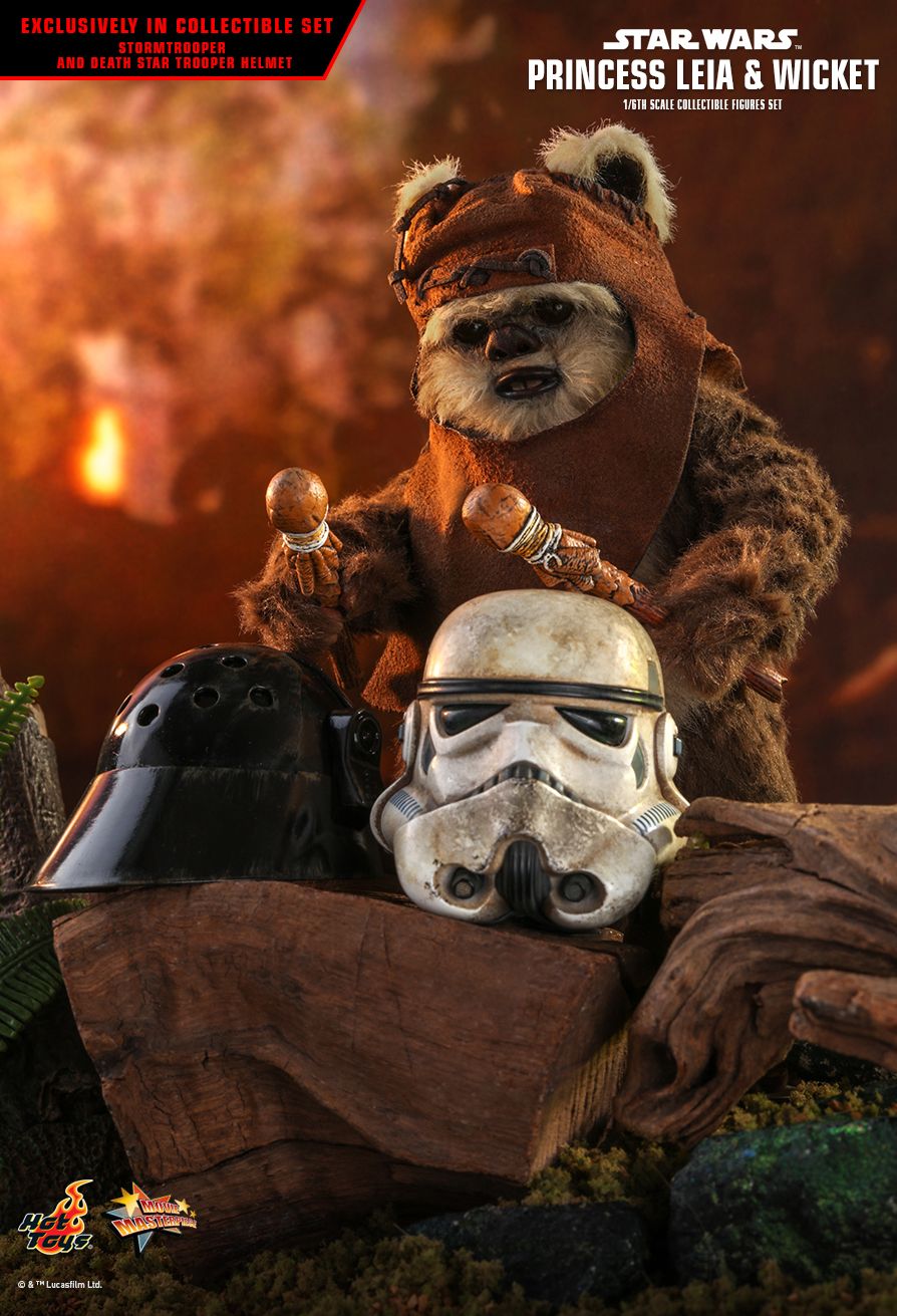 Hot Toys Star Wars - Princess Leia Wicket W.Warwick Exclusive Set - MMS551 - 1:6 Scale - Return of The Jedi