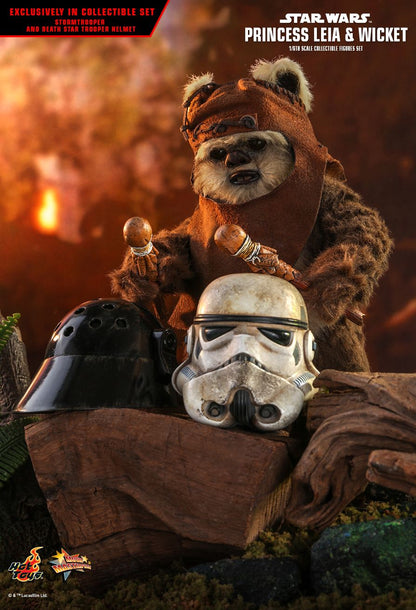 Hot Toys Star Wars - Princess Leia Wicket W.Warwick Exclusive Set - MMS551 - 1:6 Scale - Return of The Jedi