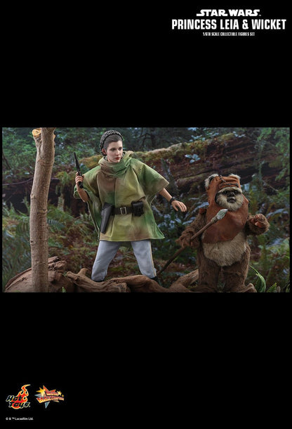 Hot Toys Star Wars - Princess Leia Wicket W.Warwick Exclusive Set - MMS551 - 1:6 Scale - Return of The Jedi