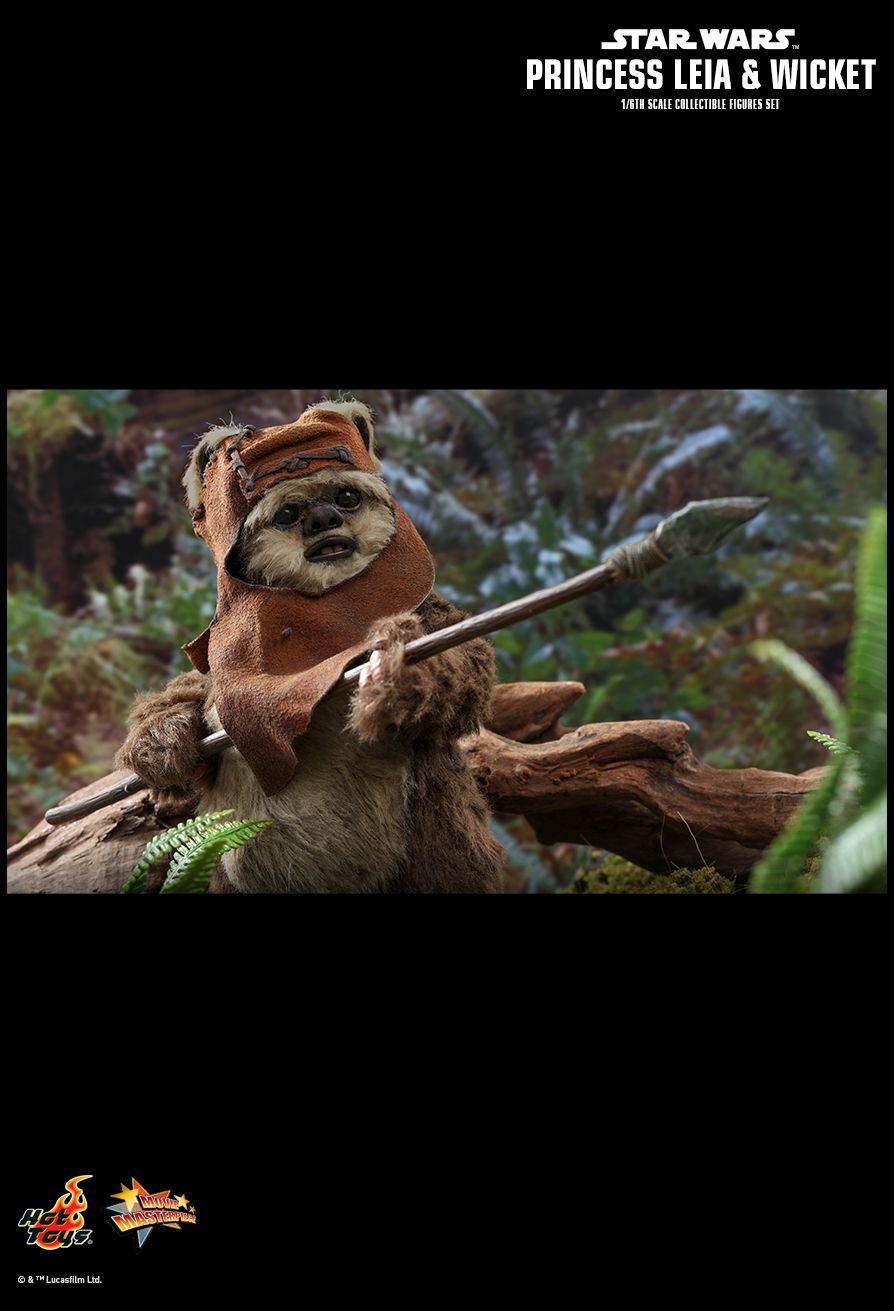 Hot Toys Star Wars - Princess Leia Wicket W.Warwick Exclusive Set - MMS551 - 1:6 Scale - Return of The Jedi