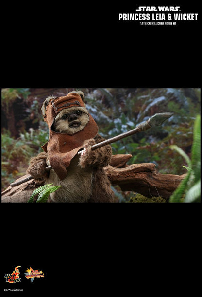 Hot Toys Star Wars - Princess Leia Wicket W.Warwick Exclusive Set - MMS551 - 1:6 Scale - Return of The Jedi