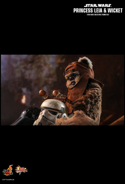 Hot Toys Star Wars - Princess Leia Wicket W.Warwick Exclusive Set - MMS551 - 1:6 Scale - Return of The Jedi