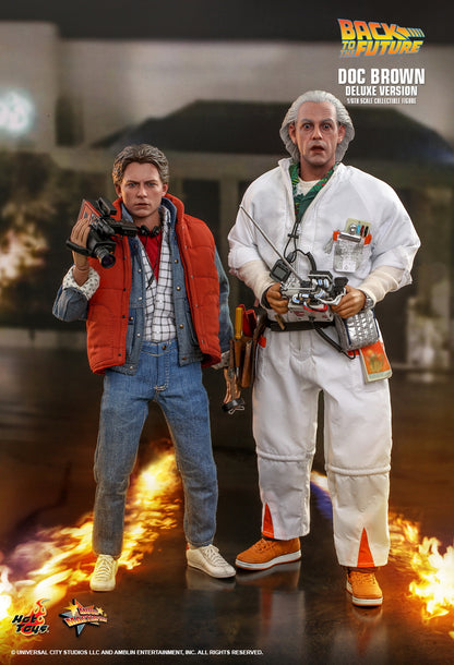 Hot Toys 1:6 -  Doc Brown - Back To The Future - Deluxe Set - MMS610