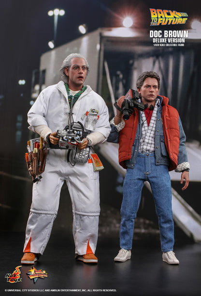 Hot Toys 1:6 -  Doc Brown - Back To The Future - Deluxe Set - MMS610