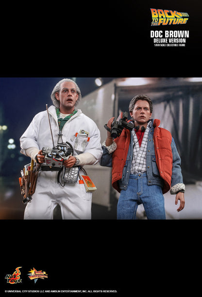 Hot Toys 1:6 -  Doc Brown - Back To The Future - Deluxe Set - MMS610