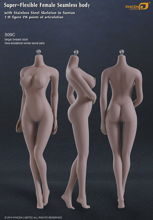 1/6 Phicen TBLeague S09C Busty Female Action Figure Seamless Flexible Body