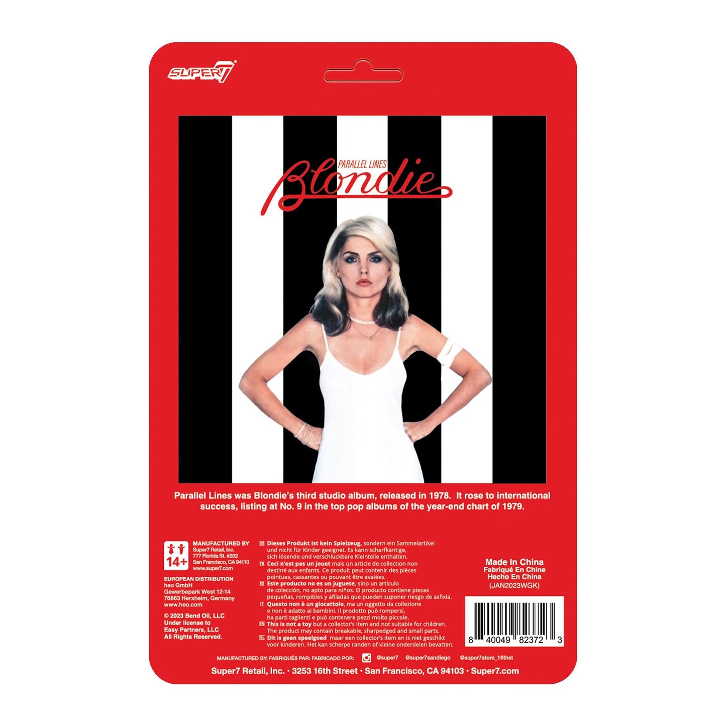 Super7 ReAction Figures Wave 1 – Debbie Harry - Blondie - (Parallel Lines)