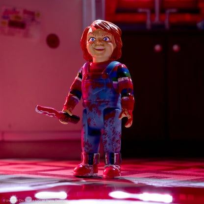 Chucky Child's Play (Blood Splatter) - Retro - Super7 ReAction Figure