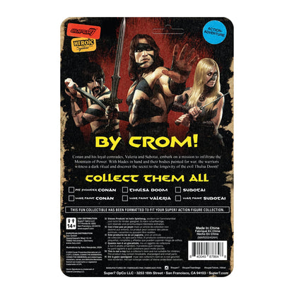 Conan the Barbarian War Paint Valeria ReAction Action Figure Wave 02 - Super7