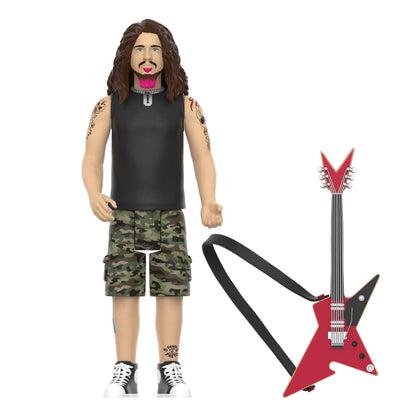 Dimebag Darrell ReAction Figure Wave 1 Culprit Guitar Super7 Pantera Collectible 3.75”