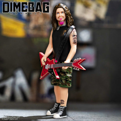 Dimebag Darrell ReAction Figure Wave 1 Culprit Guitar Super7 Pantera Collectible 3.75”