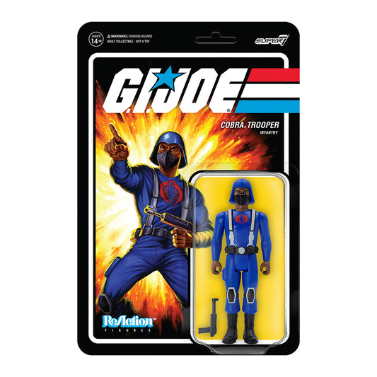 Super 7 G.I. JOE Cobra Trooper ReAction Wave 1 - H-Back (Brown) Retro Vintage