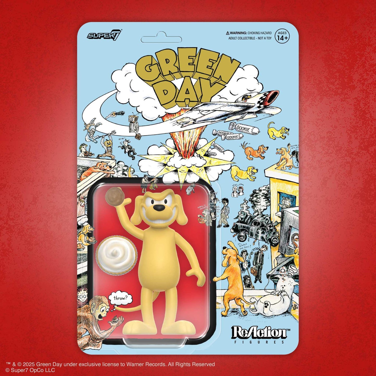 GREEN DAY ReAction Figures Dookie Dog Super 7 Dookie (1994)