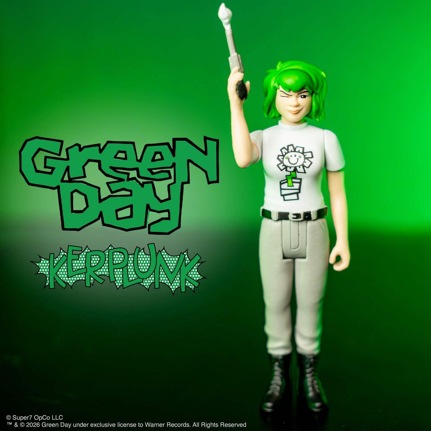 Green Day Kerplunk Girl ReAction Figure by Super7 – 3.75” Collectible Punk Rock Action Figure