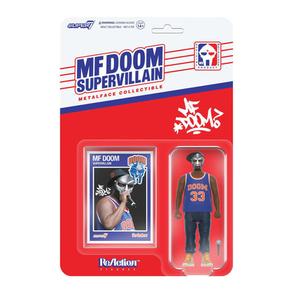 MF DOOM Metalface ReAction Figure 3.75” – Supervillain Hip-Hop Collectible by Super7