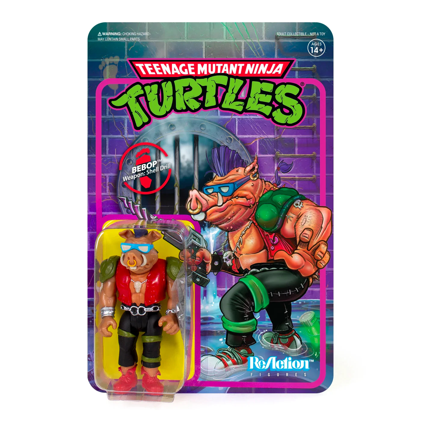 Super7 - Teenage Mutant Ninja Turtles - Bebop - ReAction Figure - TMNT