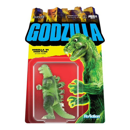 TOHO - Godzilla '54 - Semi Clear Green Variation - Super7 Reaction Figure - Retro Vintage Style Action Figure