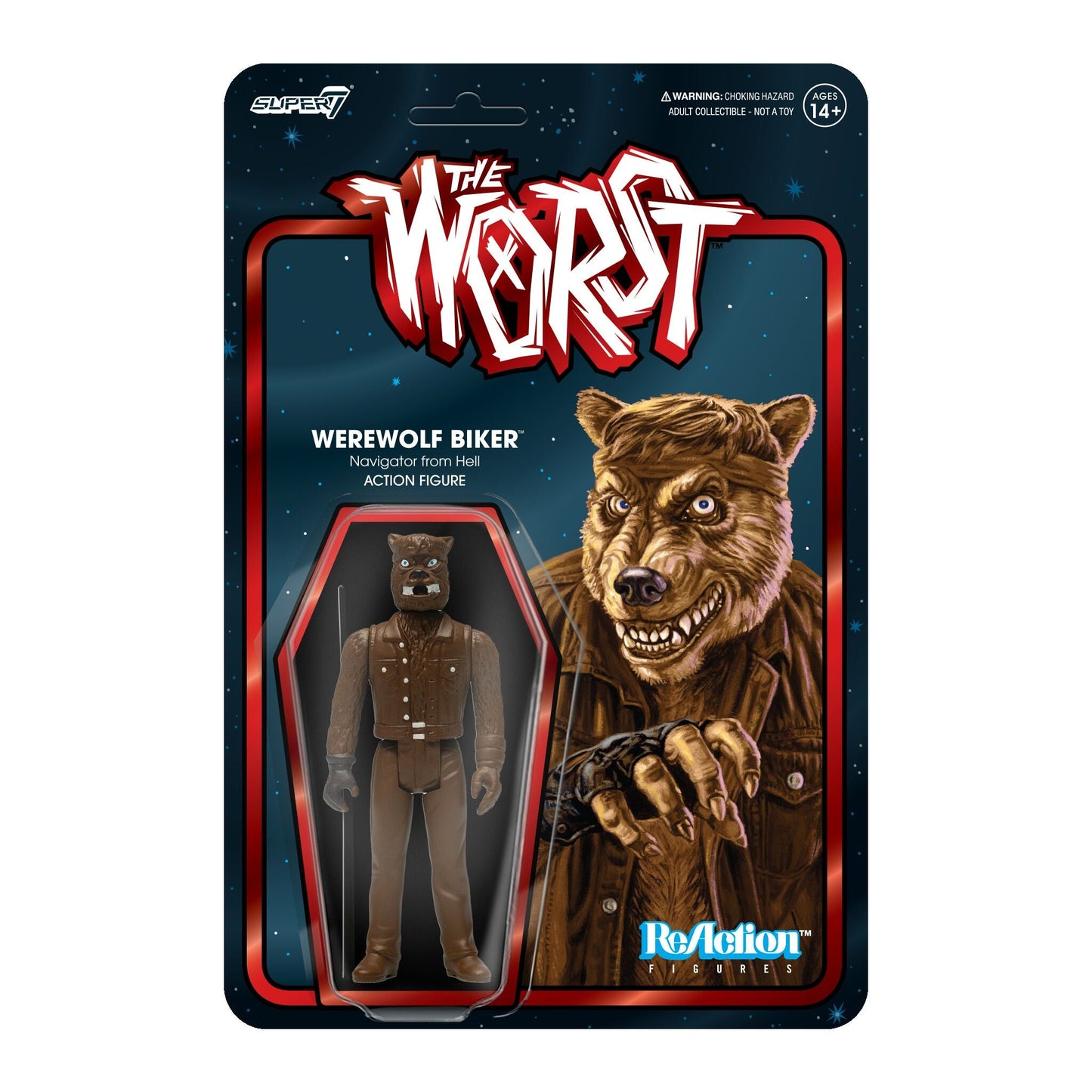 The Worst - Werewolf Biker - Retro Bootleg (Chewbacca) Star Wars - Super7 ReAction Figure