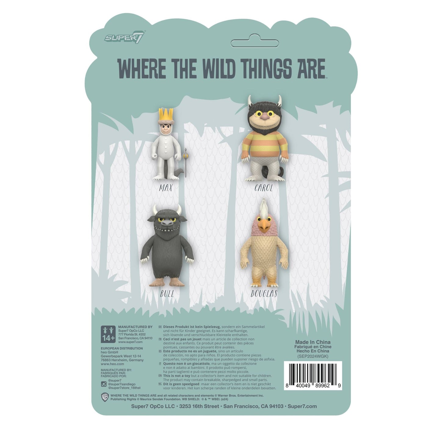 Where The Wild Things Are - Douglas (Monster) - Super7 Reaction Figure - Retro Vintage Style Action Figure