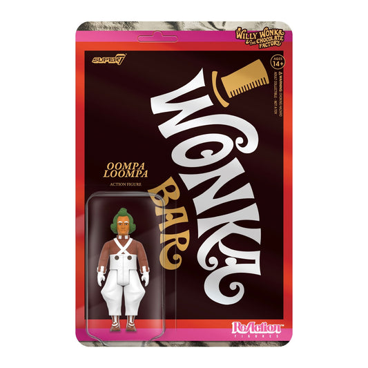 Willy Wonka - Oompa Loompa - Charlie & The Chocolate Factory - Super7 Reaction Figure - Retro Vintage