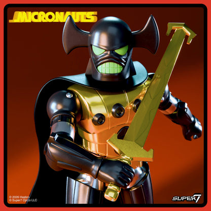Micronauts ReAction+ Emperor Figure Wave 03 Super7 4-Inch Retro Action Figure Collectible