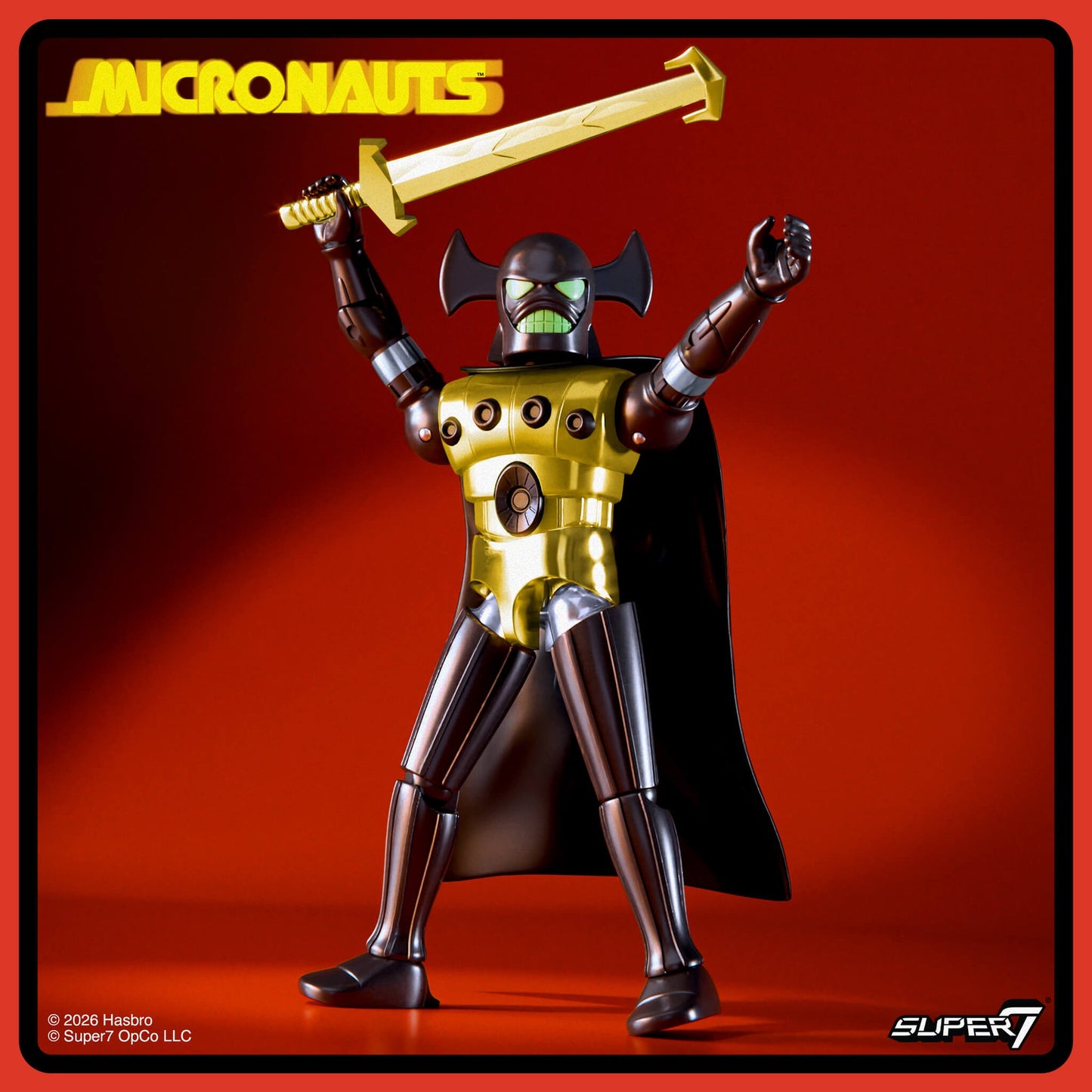 Micronauts ReAction+ Emperor Figure Wave 03 Super7 4-Inch Retro Action Figure Collectible