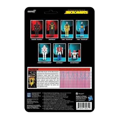 Micronauts ReAction+ Emperor Figure Wave 03 Super7 4-Inch Retro Action Figure Collectible