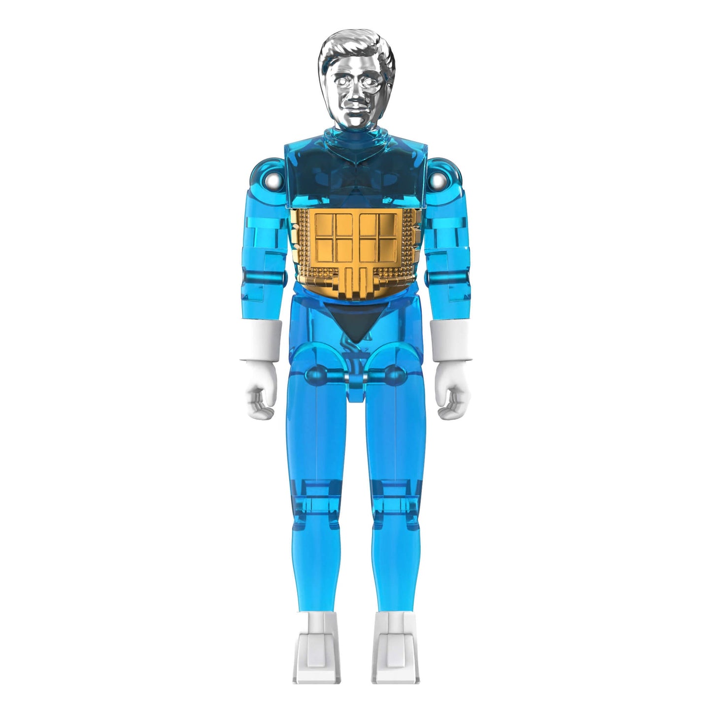 Micronauts ReAction+ Wave 03 Time Traveler Translucent Blue 4” Action Figure by Super7