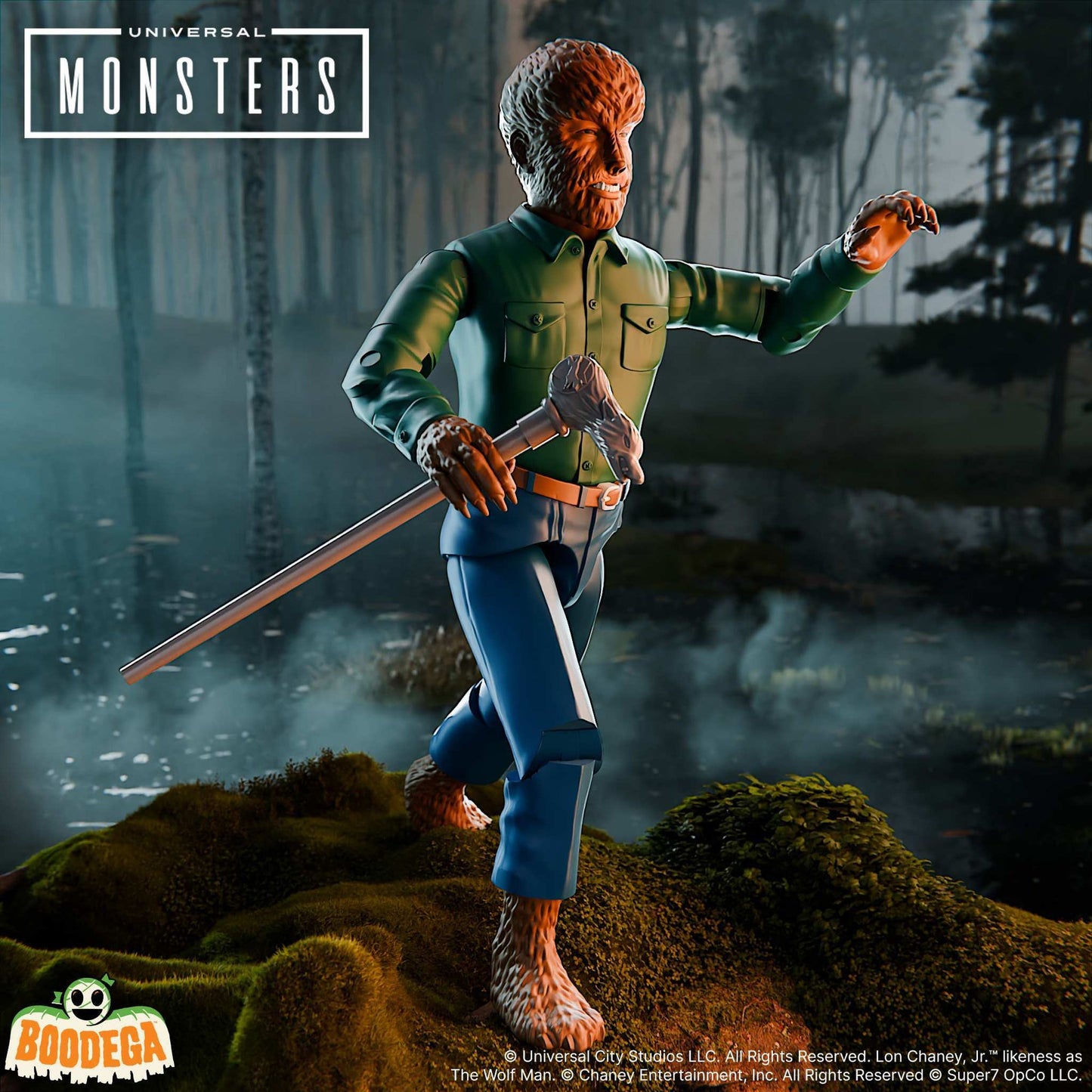 The Wolf Man - Universal Monsters - Super7 Reaction+ Figure - Retro Vintage Style Action Figure