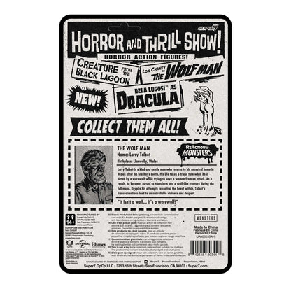 The Wolf Man - Universal Monsters - Super7 Reaction+ Figure - Retro Vintage Style Action Figure