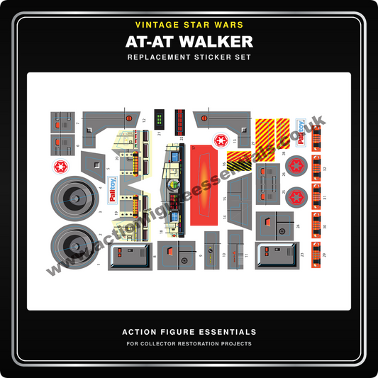 Vintage Star Wars AT-AT Walker Replacement Sticker Sheet