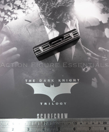 Hot Toys Scarecrow 2.0 MMS801 black openable briefcase with silver-coloured fittings – 1/6 scale