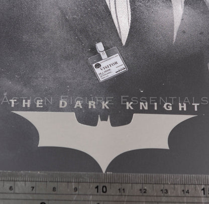 Hot Toys Scarecrow 2.0 MMS801 Gotham County Jail visitor badge featuring Dr Jonathan Crane identification with clear holder and miniature clip