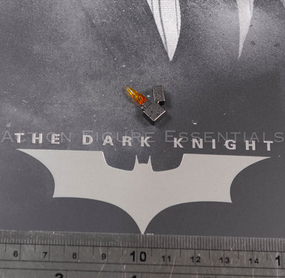 Hot Toys Scarecrow 2.0 MMS801 miniature open lighter with metallic-style finish and translucent orange flame effect for 1/6 scale figure