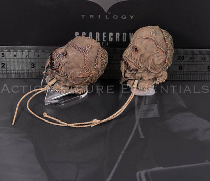 Hot Toys Scarecrow 2.0 MMS801 regular and decaying masked head sculpt set with maggot detailing and original neck post for 1/6 scale figure