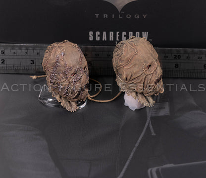 Hot Toys Scarecrow 2.0 MMS801 regular and decaying masked head sculpt set with maggot detailing and original neck post for 1/6 scale figure