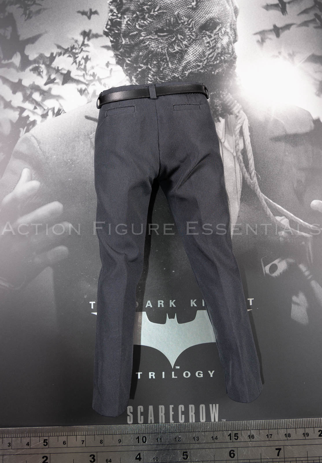 Hot Toys Scarecrow 2.0 MMS801 grey suit jacket with matching trousers and black belt for 1/6 scale figure