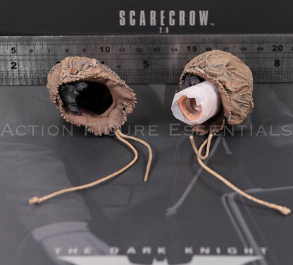 Hot Toys MMS801 Scarecrow 2.0 regular masked head sculpt with original neck post for fitting to the 1/6 scale figure body