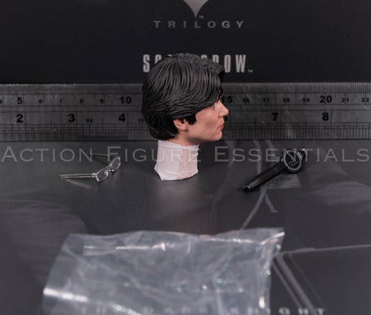 Hot Toys Scarecrow 2.0 MMS801 Jonathan Crane head sculpt with movable eyes, miniature glasses and eye adjustment tool for 1/6 scale figure